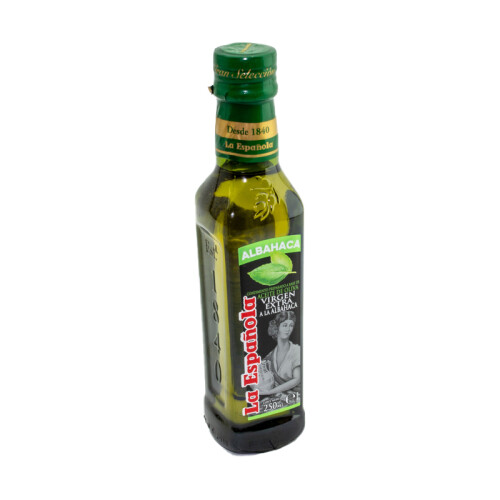 Huile d'olive extra vierge saveur basilic